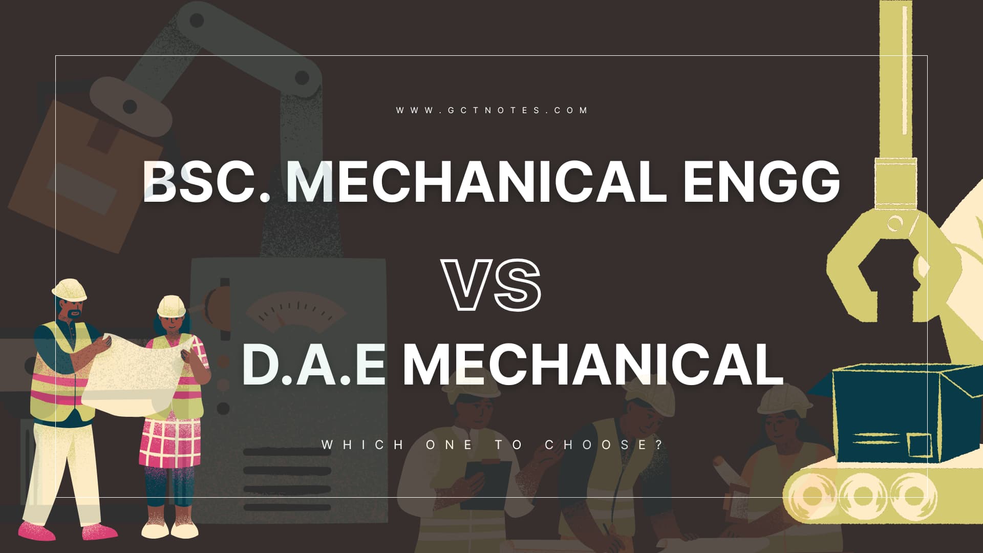 DAE Mechanical vs BSc Mechanical Engineering banner
