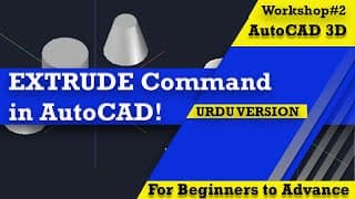 Thumbnail for 3D Extrude Command in AutoCAD