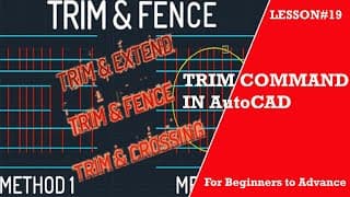 Thumbnail for Trim Command in AutoCAD