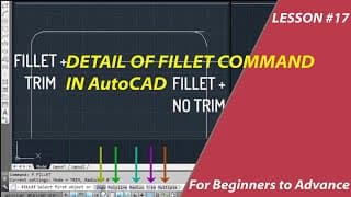 Thumbnail for Fillet Command in AutoCAD
